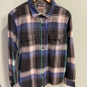Kirra Button Down Flannel Style Tee